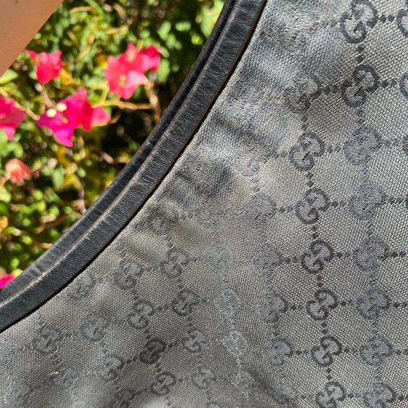 Authentic Gucci canvas hobo shoulder bag - Picture 10 of 12